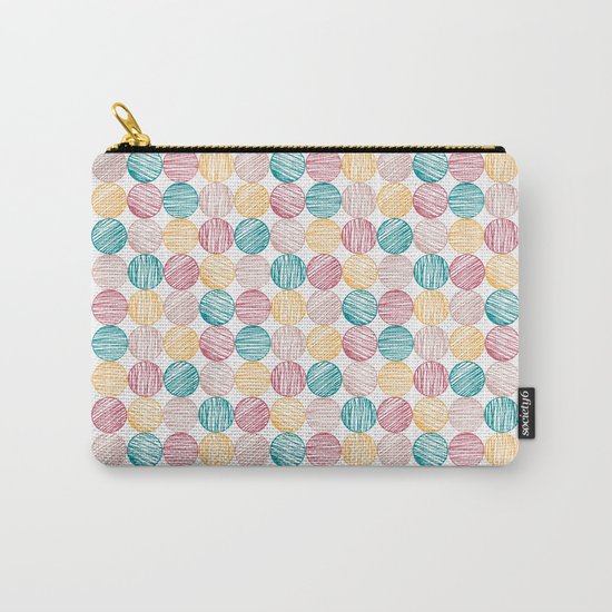 Scrawled Polka Dots Carry-All Pouch