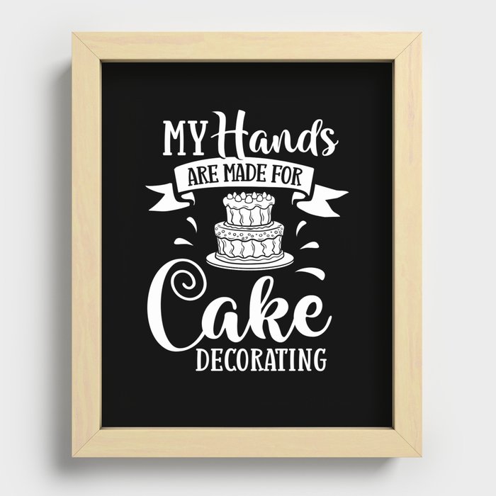 Cake Decorating Ideas Beginner Decorator Recessed Framed Print