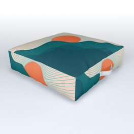 Abstraction_NEW_SUNLIGHT_MOUNTAINS_SHINE_POP_ART_M1209A Outdoor Floor Cushion