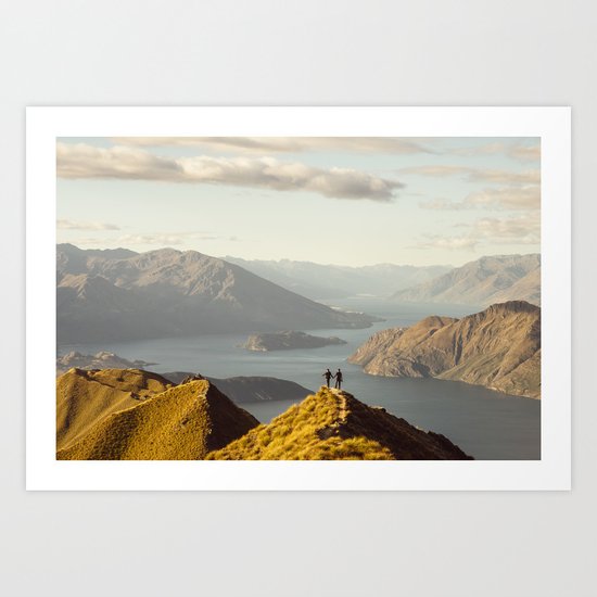 Lovers in Wanaka Art Print