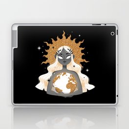 The World - White & Gold Laptop & iPad Skin