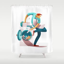 Washing Machine Shower Curtains Society6