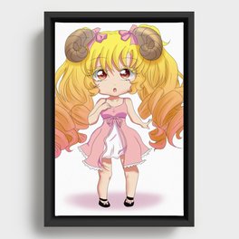 Cotton Candy Princess Framed Canvas