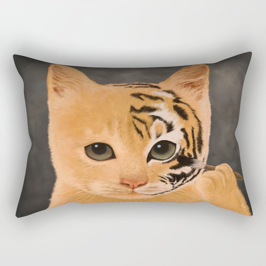 Tiger Rectangular Pillow