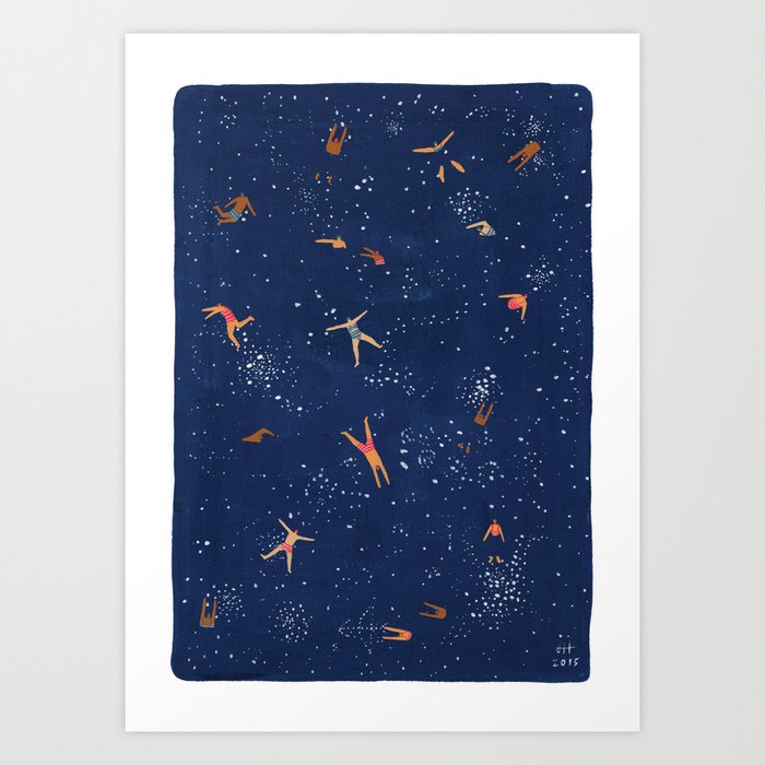 Sky Swim Art Print