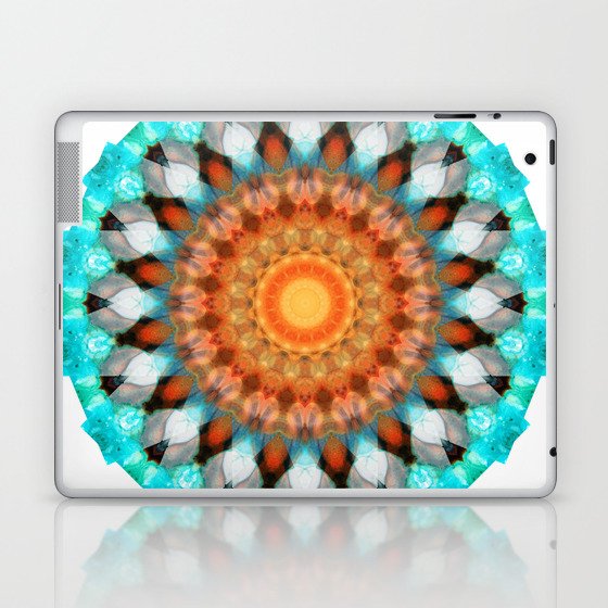 Colorful Bright Mandala Art - Tribal Wisdom Laptop & iPad Skin