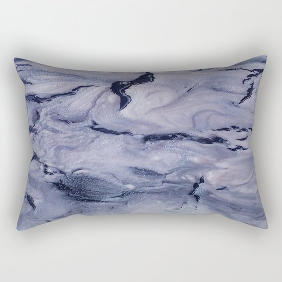gray marble Rectangular Pillow