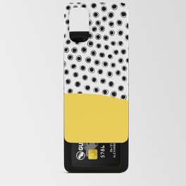 black dots with yellow Android Card Case