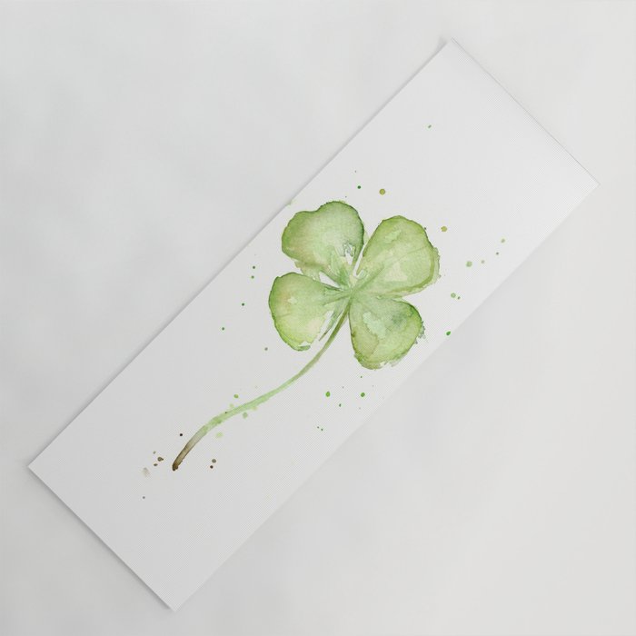 Four Leaf Clover Lucky Charm Yoga Mat