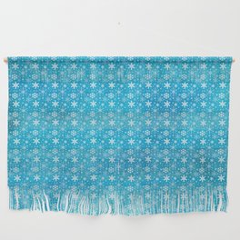 Snowflakes On Light Blue Wall Hanging