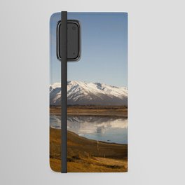 Argentina Photography - Lake Reflecting The Surrounding Mountains Android Wallet Case