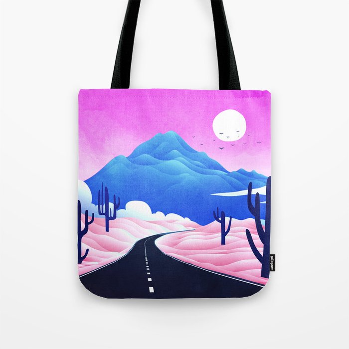 Moonlit Desert Tote Bag