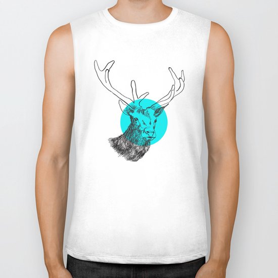 Happy Deer Biker Tank