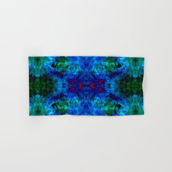 Slate Marble Clouds - Deep Sea Hand & Bath Towel