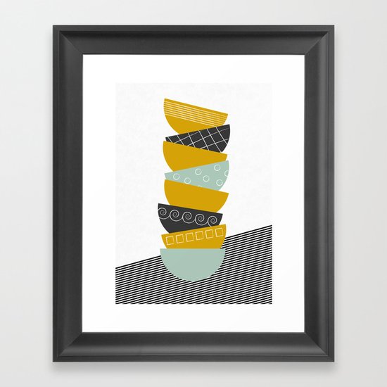 Bowls Framed Art Print