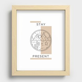 stay present Recessed Framed Print
