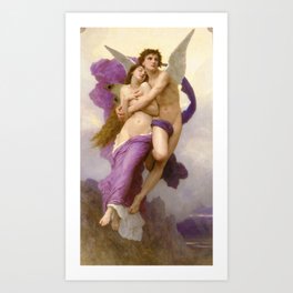 The Abduction of Psyche 1895 by Bouguereau Art Print