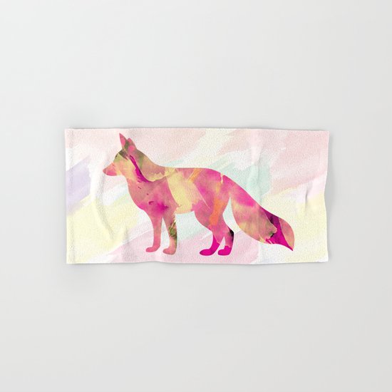 Abstract Fox Hand & Bath Towel