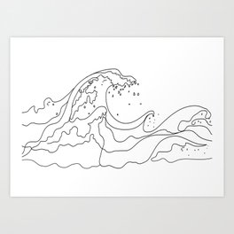 Wave Art Prints For Any Decor Style Society6