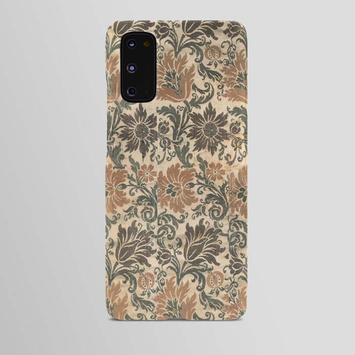Distressed Antique Italian Floral Silk Android Case