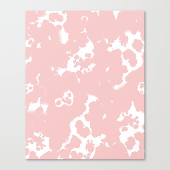 Rosequartz -marble pantone color art print decor minimal pastel pink girly hipster marbled Canvas Print