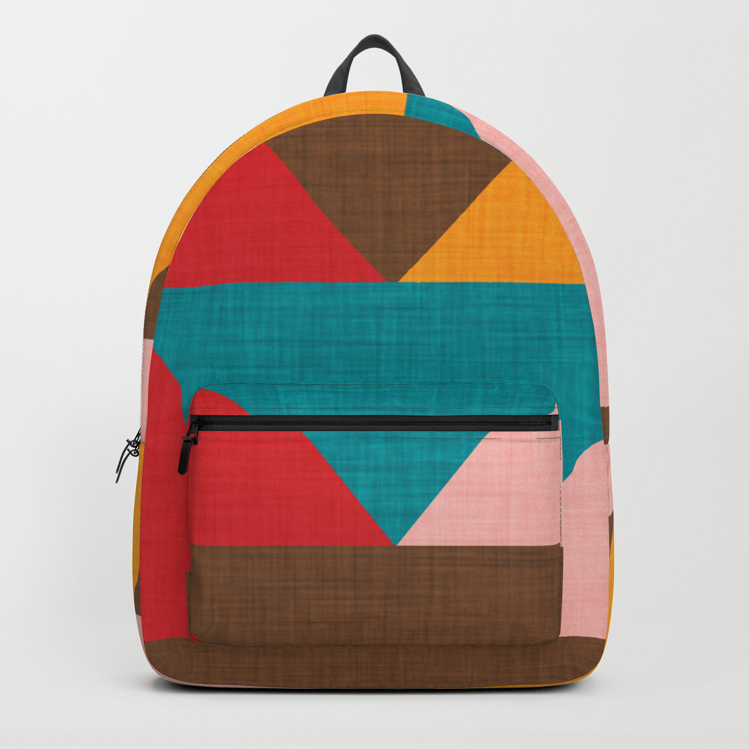 pink yellow backpack