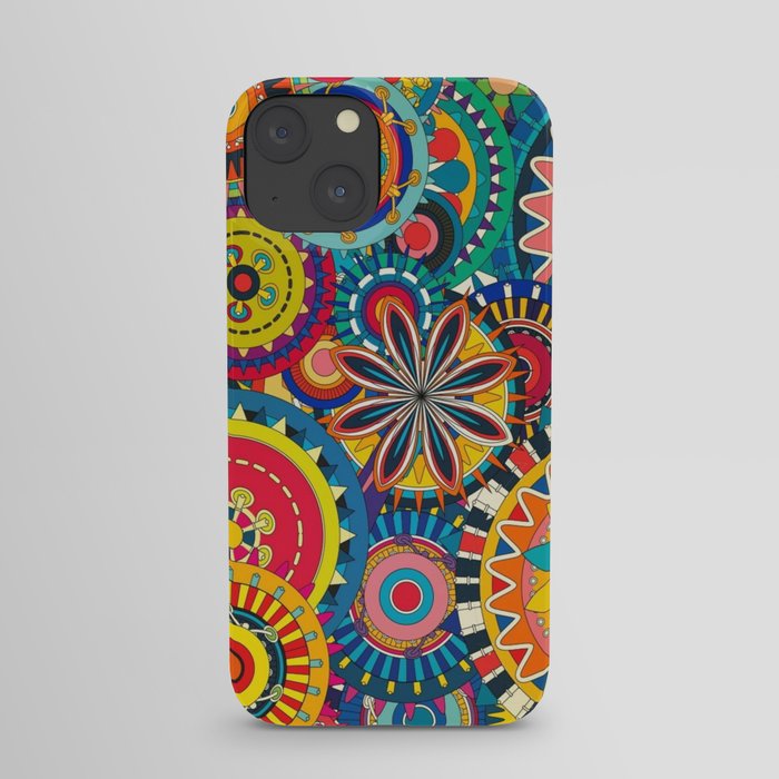 Multicolored Floral Art iPhone Case