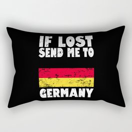 Germany Flag Saying Rectangular Pillow