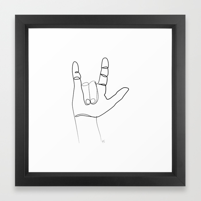 Love Collection I Love You In Sign Language Framed Art Print By Aelissedesign Society6 Love Collection I Love You In Sign Language Framed Art Print By Aelissedesign Society6