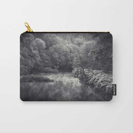 River in Black and Silver Carry-All Pouch