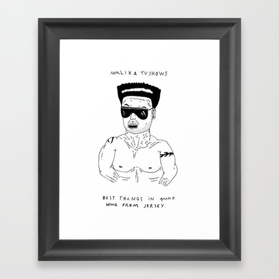 BEST THINGS IN PUNK Framed Art Print