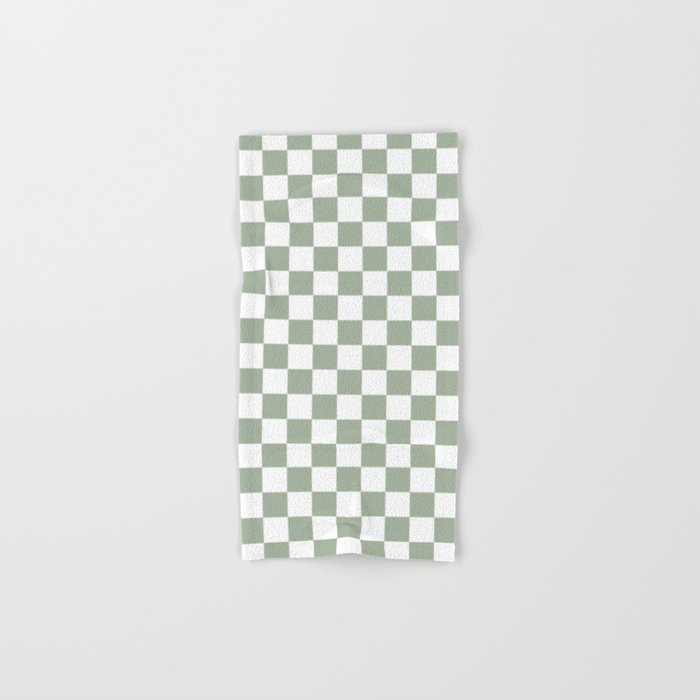 Checkerboard - Sage Hand & Bath Towel
