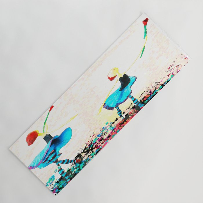 Flower Ballerina Yoga Mat