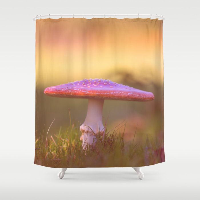 Fly Agaric Mushroom Shower Curtain By, Society6 Mushroom Shower Curtain