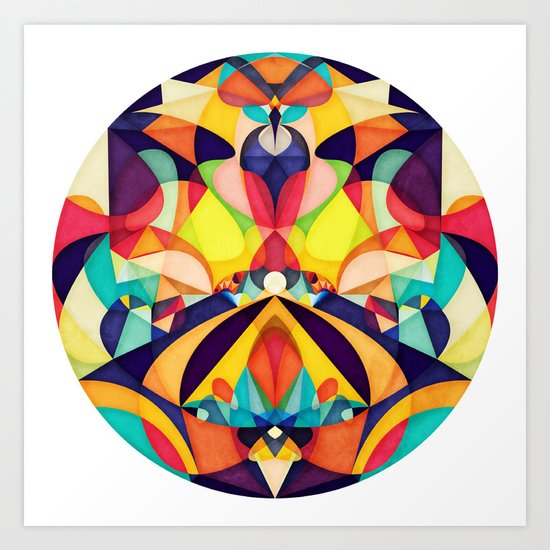 Poetry Geometry Art Print