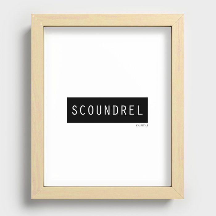 Scoundrel Recessed Framed Print