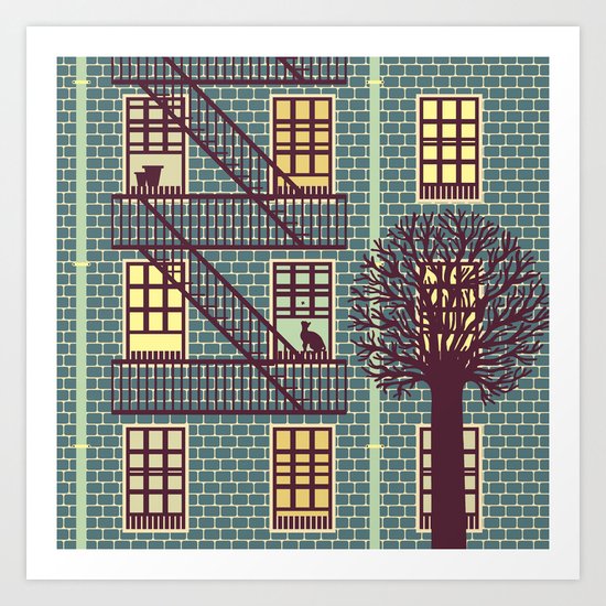the fly (night) Art Print