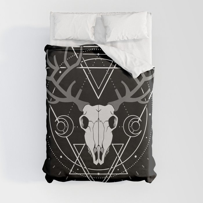 Deer Skull Duvet Cover