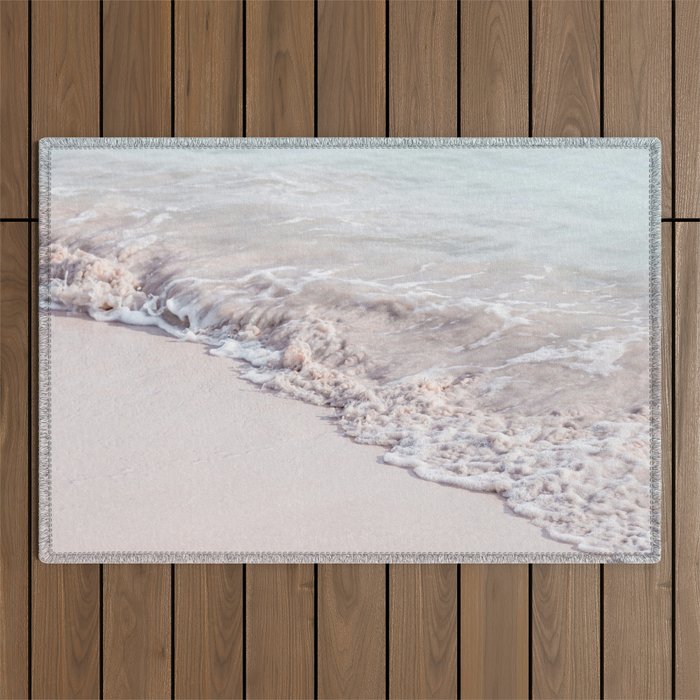 Blue Ocean Waves Outdoor Rug