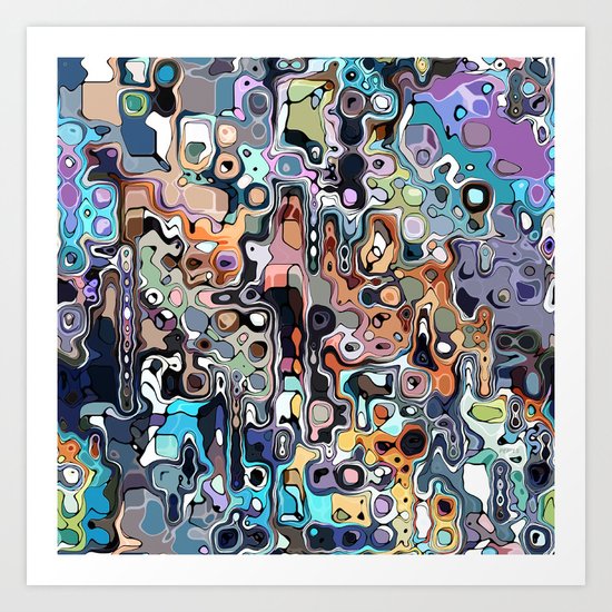 Abstract Digital Doodle 2 Art Print