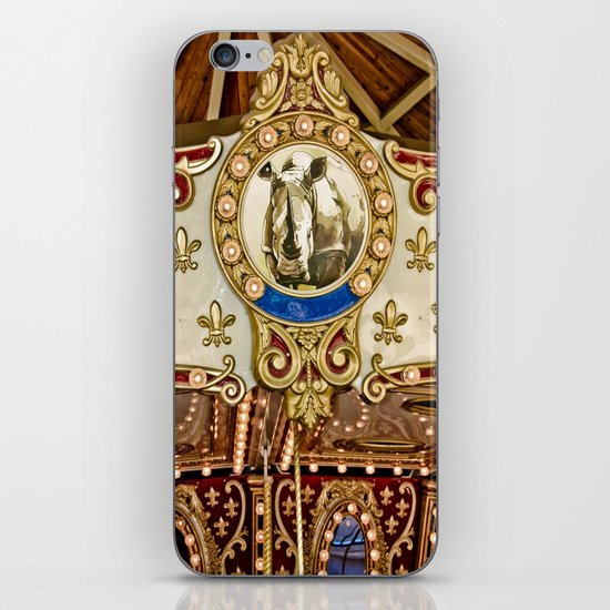 Rhinocerous Carousel at Fair iPhone & iPod Skin