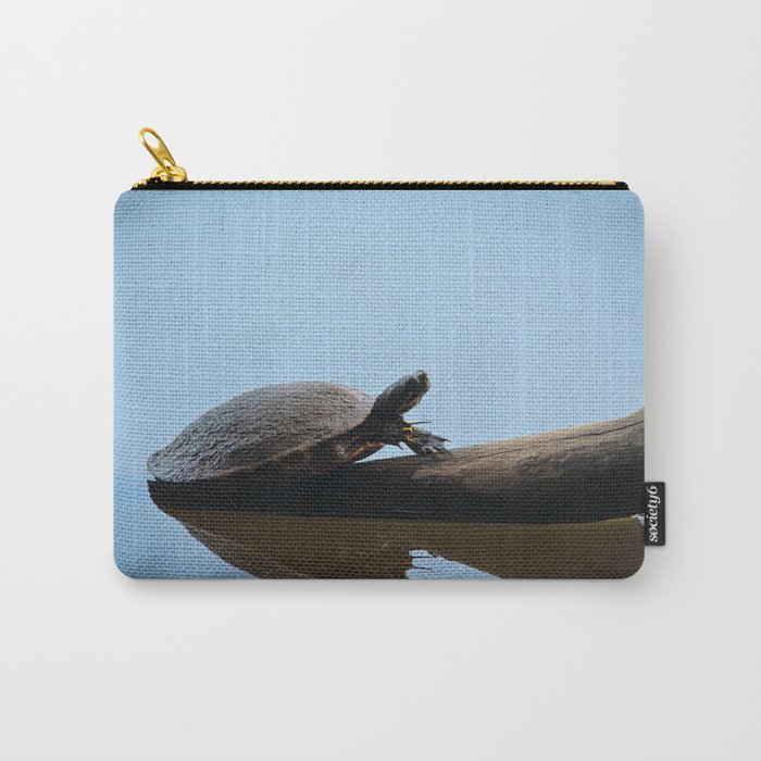 Turtle on The Lake (Color) Carry-All Pouch