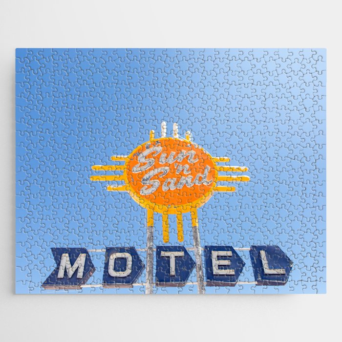 Sun n Sand Motel - Route 66 Travel Photography Jigsaw Puzzle