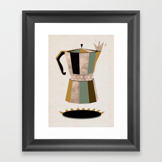 Late Night Coffee Framed Art Print