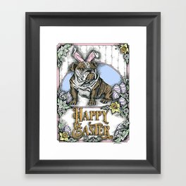 Sapphorica Creations- Philip the Bulldog Framed Art Print