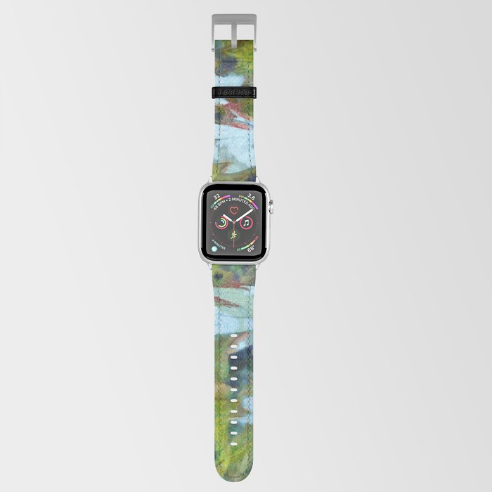 Daisies In A Garden Flowerbed Floral Art Apple Watch Band
