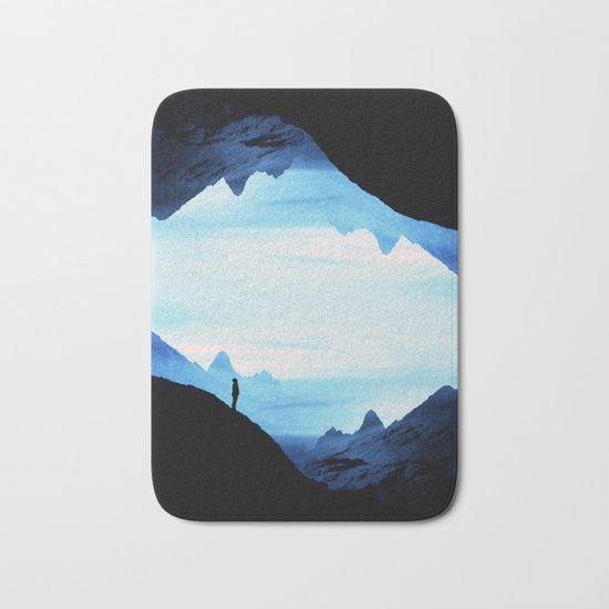Blue Wasteland Isolation Bath Mat