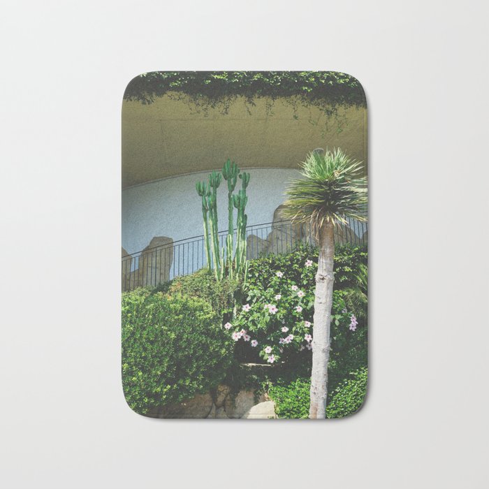 Garden Cactus and Palm | Mediterranean Plants | Nature Photography in South of France Bath Mat