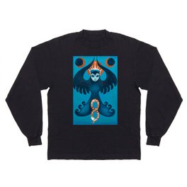 The Priestess Barn Owl Tarot Long Sleeve T-shirt