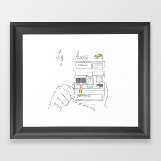 Say Cheese Framed Art Print